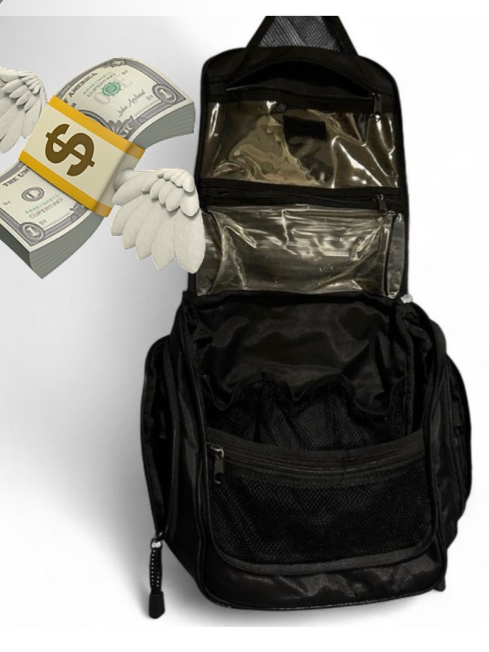 Black Men's Travel Bag
